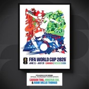 MK体育官方入口-FIFA发布世界杯官方赛事海报：由美加墨三国艺术家共同设计